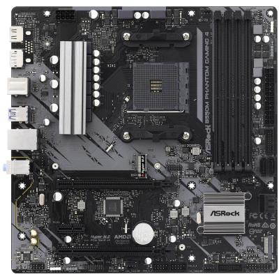 ASRock B550M Phantom Gaming 4 / AMD B550 / AM4 / 4x DDR4 DIMM / HDMI / DP / 2x M.2 / mATX