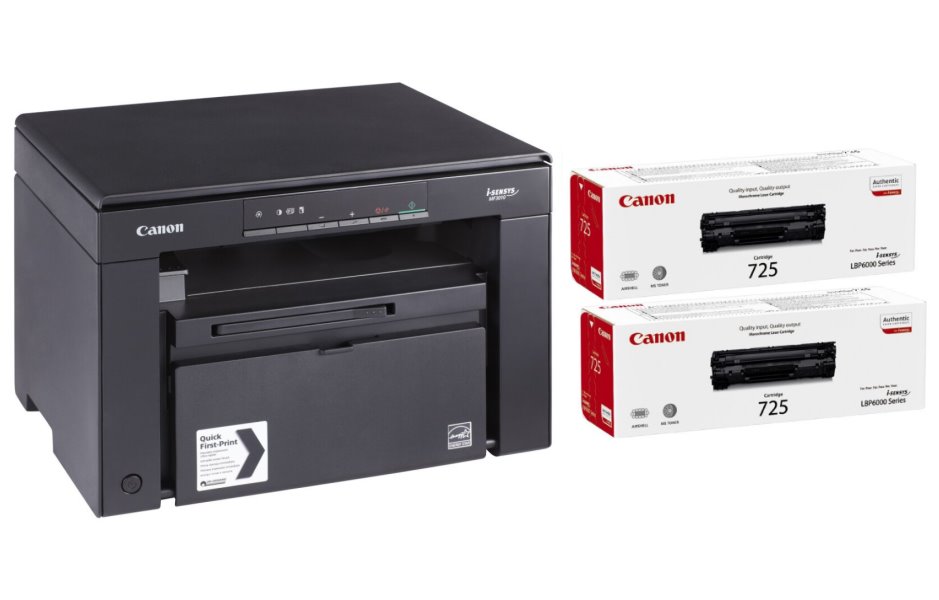 CANON i-SENSYS MF3010/ A4 / čb/ PSC/ 18ppm/ 1200x600dpi/ USB/ černá + 2x toner navíc
