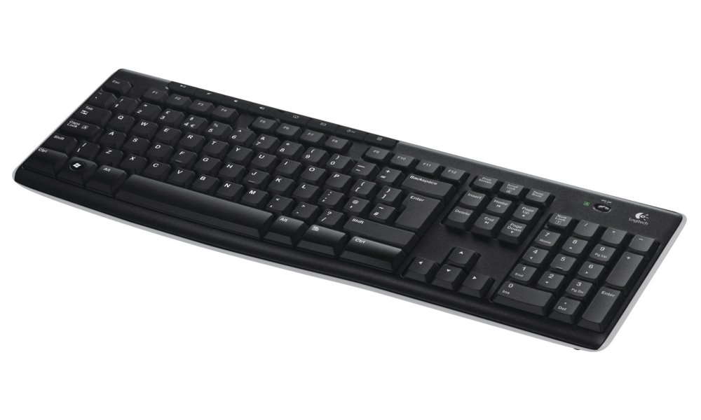 Logitech klávesnice K270/ Bezdrátová/ 2.4GHz/ USB přijímač/ CZ/ Černá