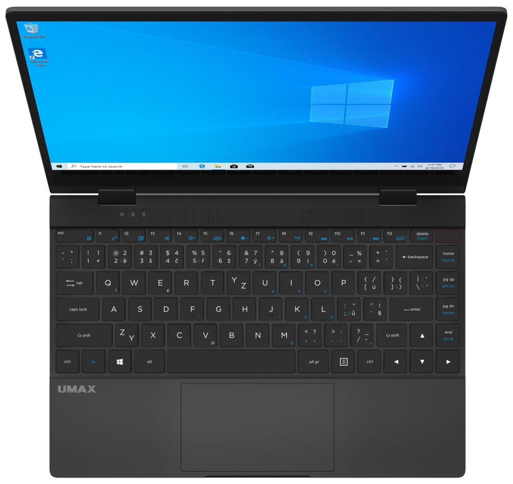 UMAX tablet PC VisionBook 13Wr Flex/ 2in1/ 13,3" IPS/ 1920x1080/ N4020/ 4GB/ 128GB Flash/ 2x USB-C/ W10 Pro/ šedý