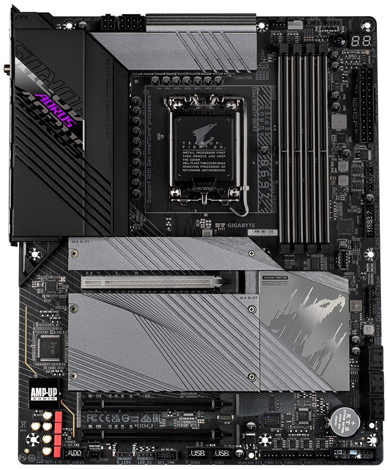 GIGABYTE Z690 AORUS PRO / LGA1700 / Intel Z690 / 4x DDR5 / 4x M.2 / DP / USB-C /  WiFi / ATX