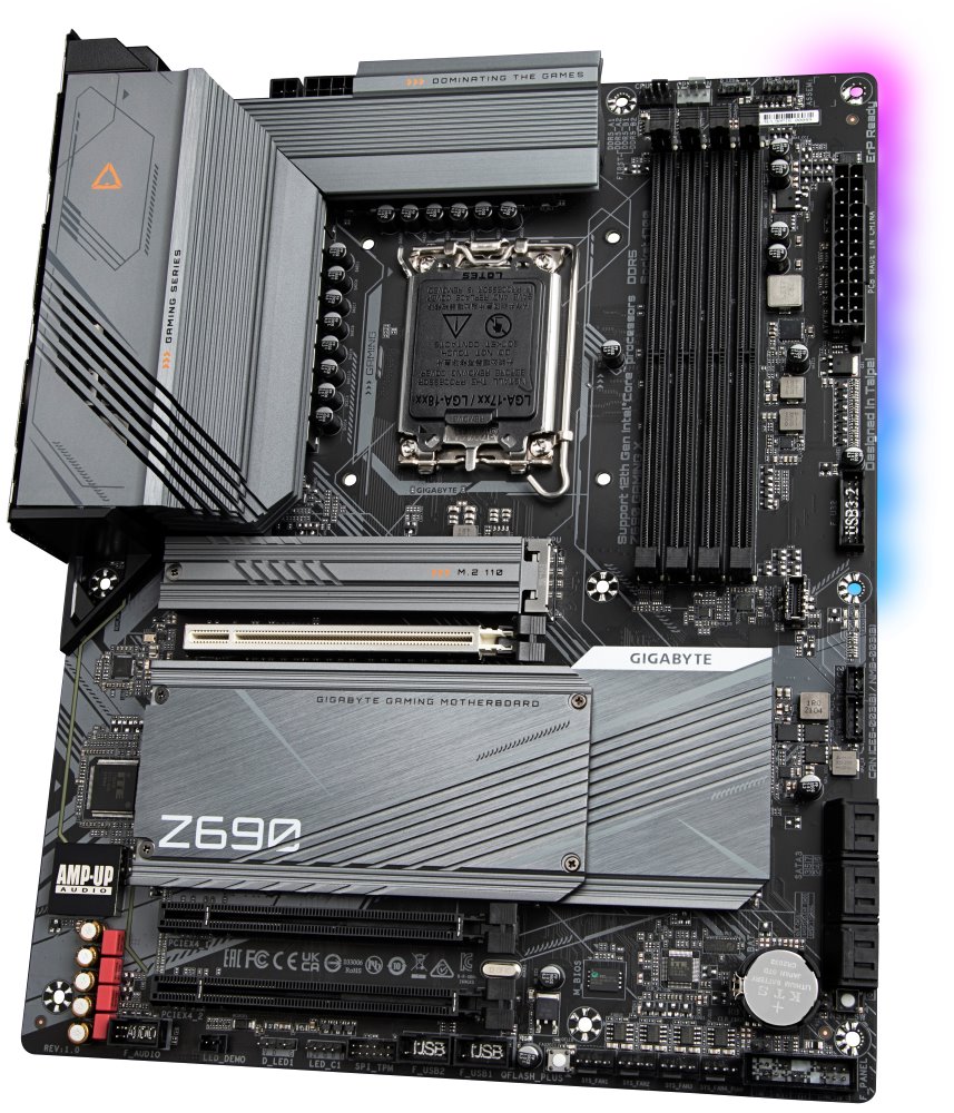 GIGABYTE Z690 GAMING X / LGA1700 / Intel Z690 / 4x DDR5 / 4x M.2 / HDMI / DP / USB-C / ATX