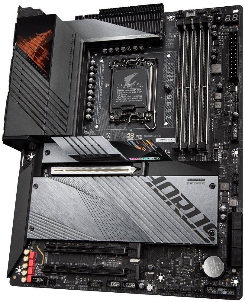 GIGABYTE Z690 AORUS ULTRA / LGA1700 / Intel Z690 / 4x DDR5 / 4x M.2 / DP / USB-C / WiFi / ATX