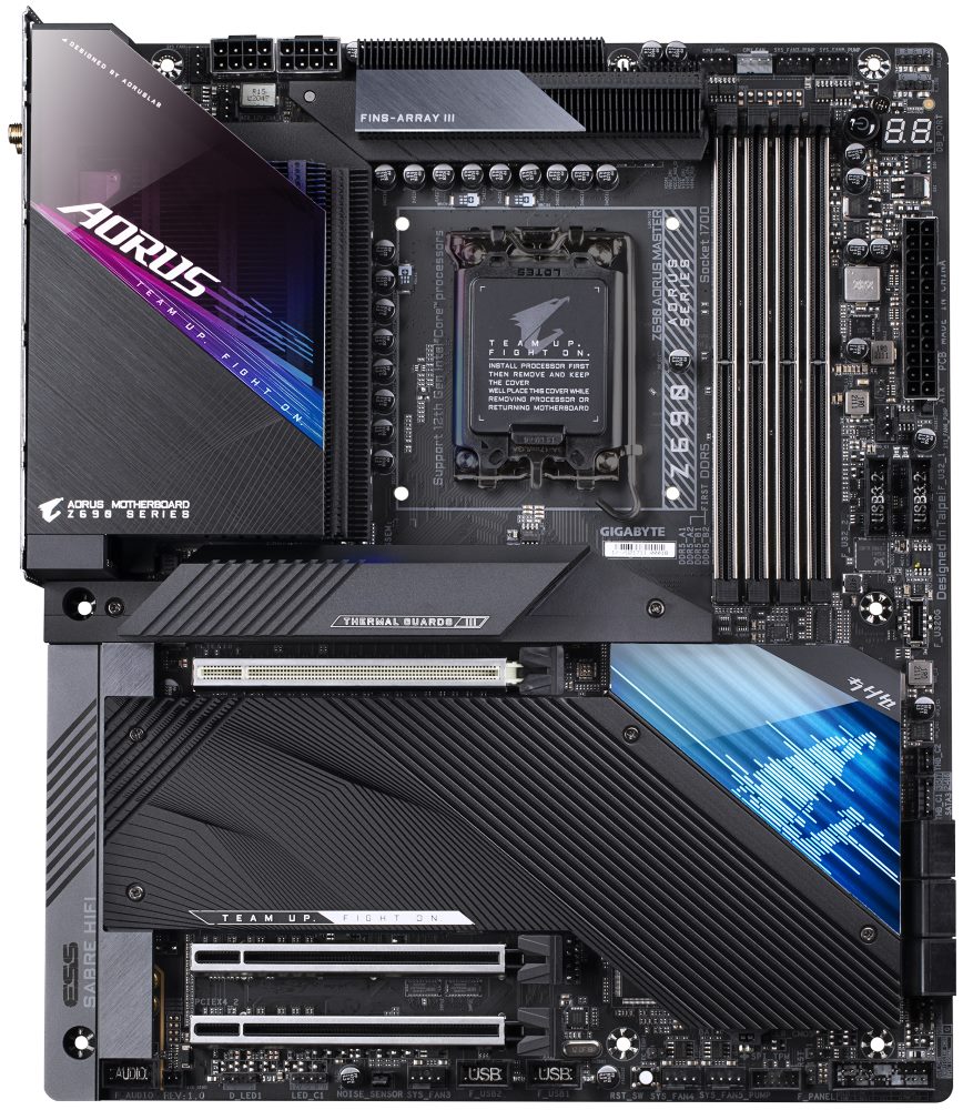 GIGABYTE Z690 AORUS MASTER / LGA1700 / Intel Z690 / 4x DDR5 / 5x M.2 / DP / USB-C / WiFi / EATX