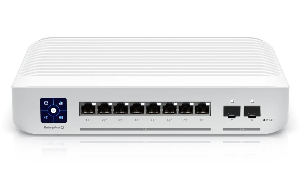 Ubiquiti UniFi Switch Enterprise 8 PoE - 8x 2.5GbE, 2x SFP+, 8x PoE+ (PoE budget 120W)