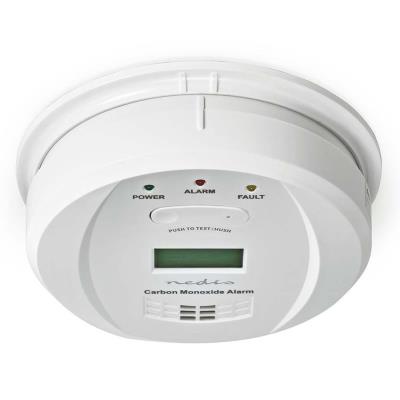 NEDIS detektor oxidu uhelnatého/ EN 50291/ hlasitost 85 dB/ 2x AA/ životnost až 5 let/ bílý