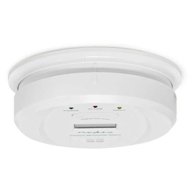 NEDIS detektor oxidu uhelnatého/ EN 50291/ hlasitost 85 dB/ 2x AA/ životnost až 5 let/ bílý