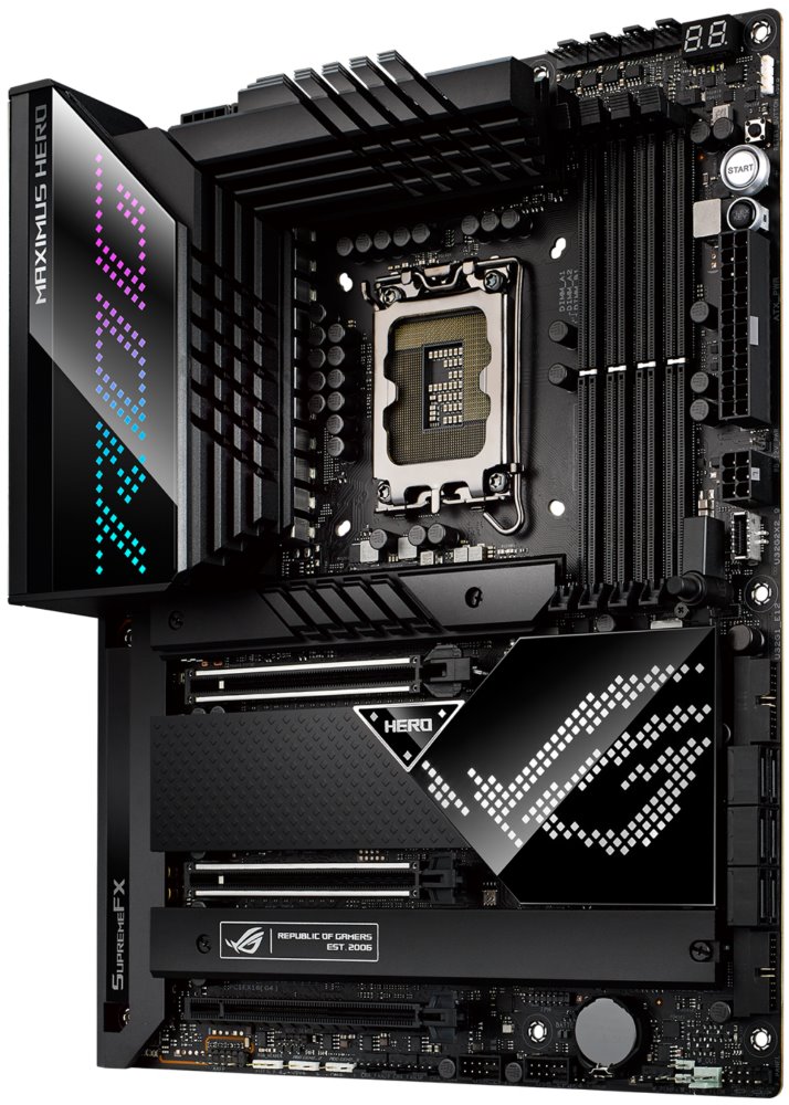 ASUS ROG MAXIMUS Z690 HERO / Z690 / LGA1700 / 4x DDR5 / 5x M.2 / HDMI / Thunderbolt / USB-C / WiFi / ATX