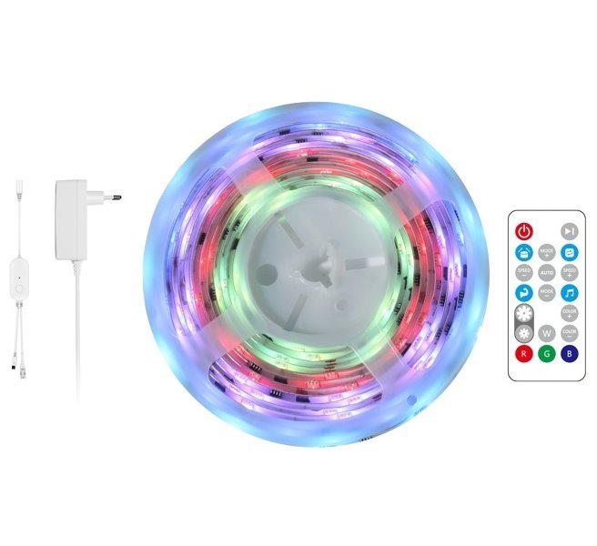 IMMAX NEO LITE SMART digitální LED pásek/ 18W/ Wi-Fi/ IP65/ RGB/ DO+Music/ 5m/ TUYA