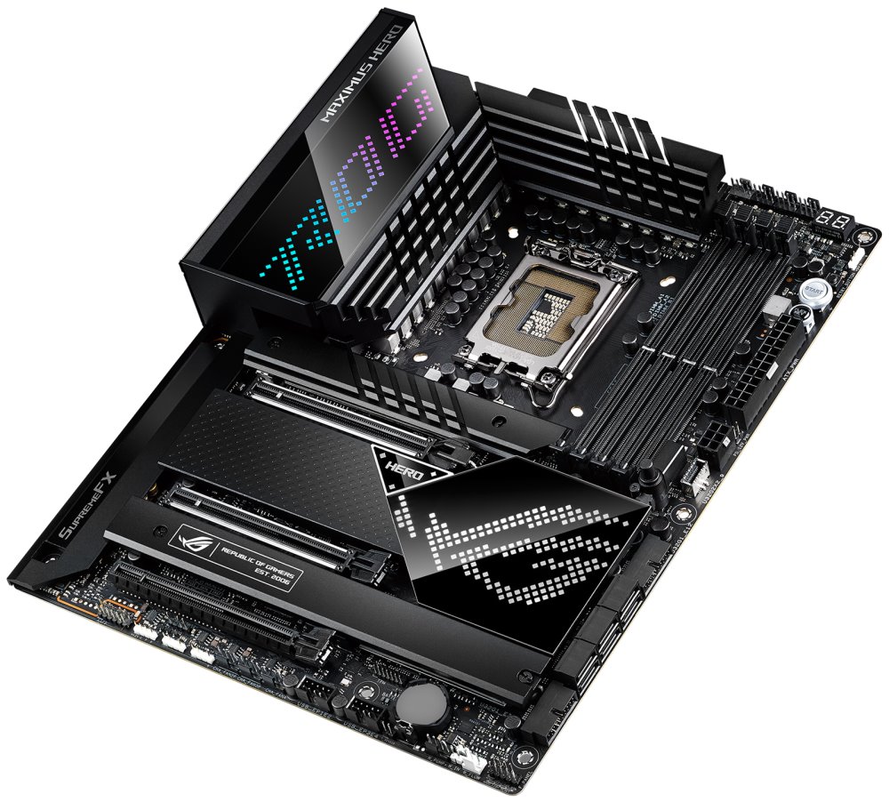 ASUS ROG MAXIMUS Z690 HERO / Z690 / LGA1700 / 4x DDR5 / 5x M.2 / HDMI / Thunderbolt / USB-C / WiFi / ATX