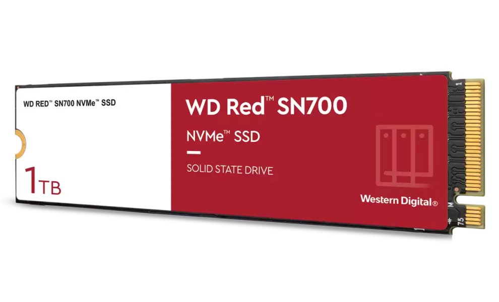 WD SSD RED SN700 1TB / WDS100T1R0C / NVMe M.2 PCIe Gen3 / Interní / M.2 2280