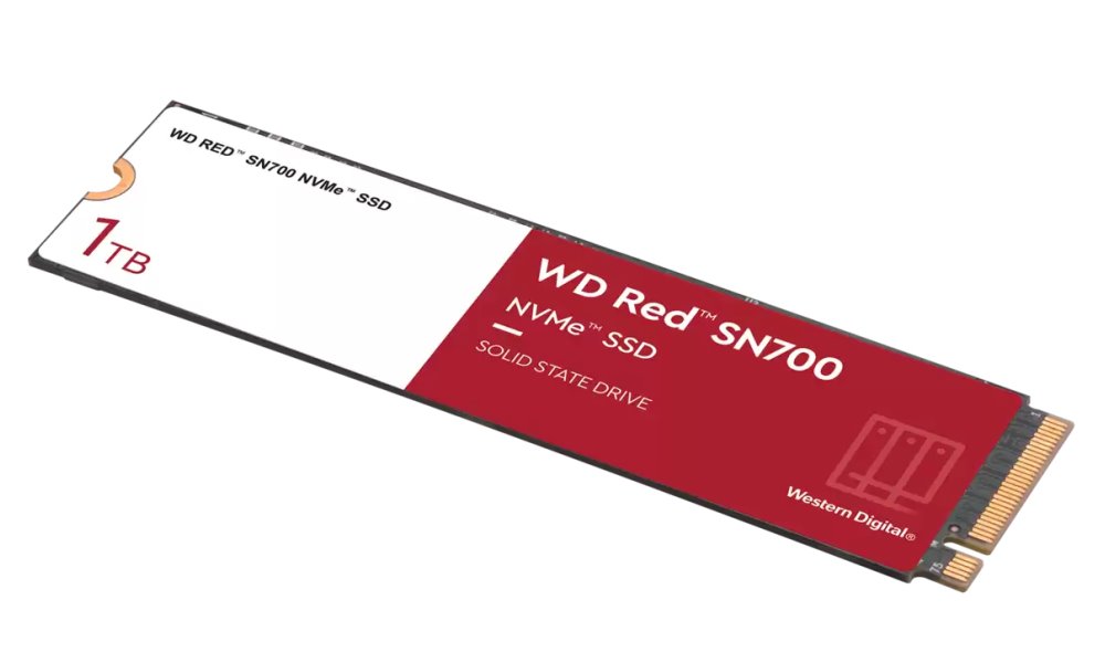WD SSD RED SN700 1TB / WDS100T1R0C / NVMe M.2 PCIe Gen3 / Interní / M.2 2280