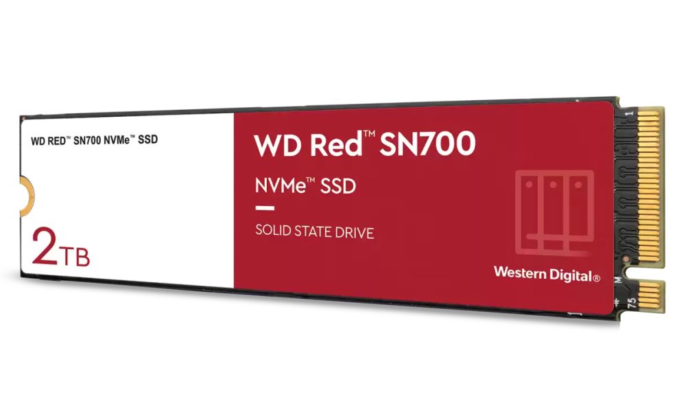 WD SSD RED SN700 2TB / WDS200T1R0C / NVMe M.2 PCIe Gen3 / Interní / M.2 2280