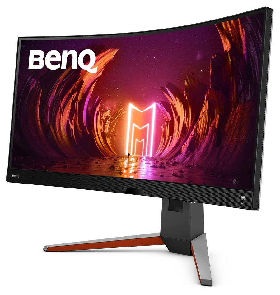 BENQ Mobiuz 34" LED EX3410R/ Curved/ VA panel/ 3440x1440/ 3000:1/ 1ms/ 144 Hz/ 2xHDMI/ DP/ USB/ FreeSync/ černošedý