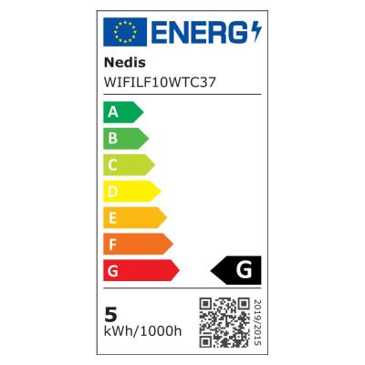 NEDIS Wi-Fi chytrá LED žárovka s vláknem/ E14/ svíčka/ 5W/ 230V/ 400lm/ 2700K/ teplá bílá/ stmívatelná/ čirá