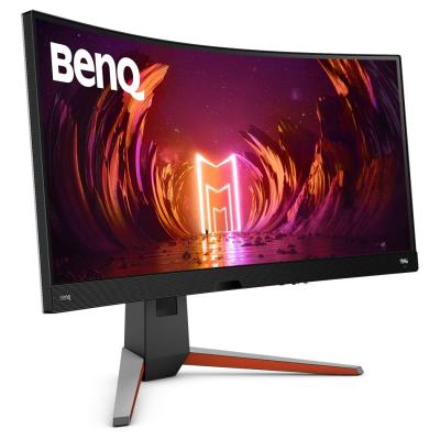 BENQ Mobiuz 34" LED EX3410R/ Curved/ VA panel/ 3440x1440/ 3000:1/ 1ms/ 144 Hz/ 2xHDMI/ DP/ USB/ FreeSync/ černošedý