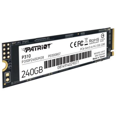 PATRIOT P310 240GB SSD / Interní / M.2 PCIe Gen3 x4 NVMe 1.3 / 2280