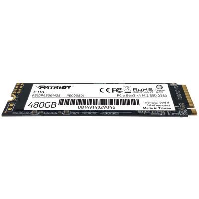 PATRIOT P310 480GB SSD / Interní / M.2 PCIe Gen3 x4 NVMe 1.3 / 2280