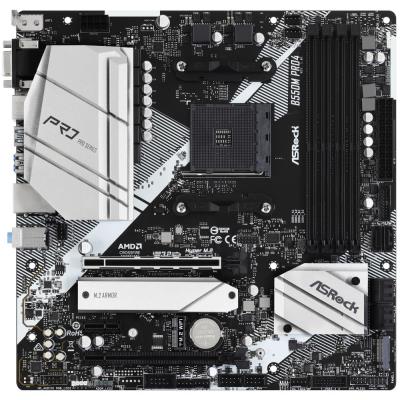 ASRock B550M Pro4 / AMD B550 / AM4 / 4x DDR4 DIMM / VGA / HDMI / DP / 2x M.2 / USB-C / mATX