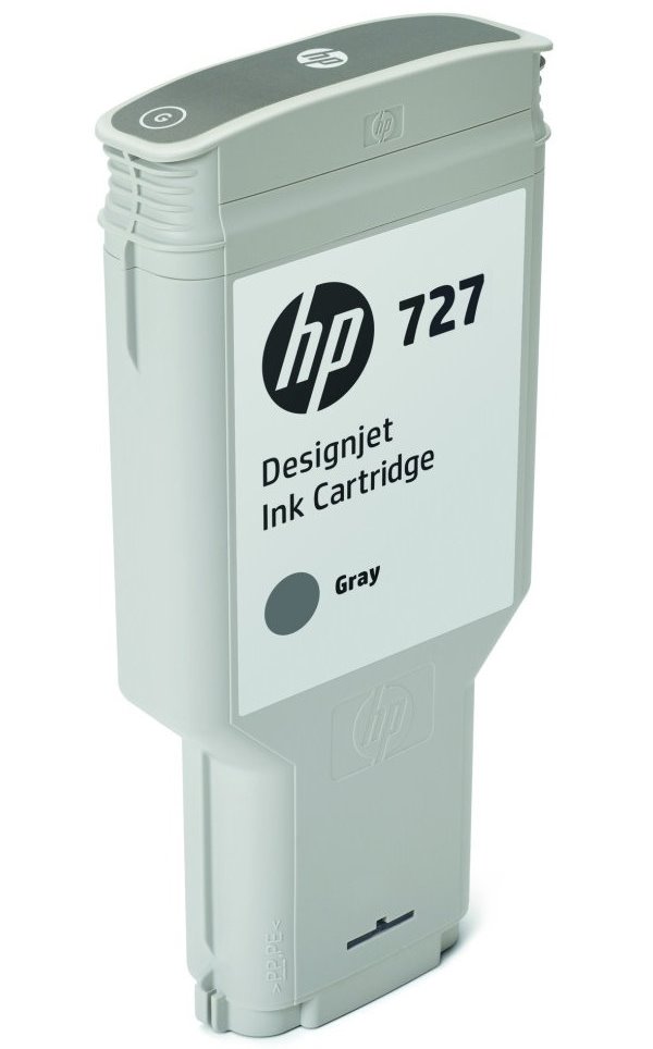 HP 727 Šedá inkoustová kazeta DesignJet, 300 ml