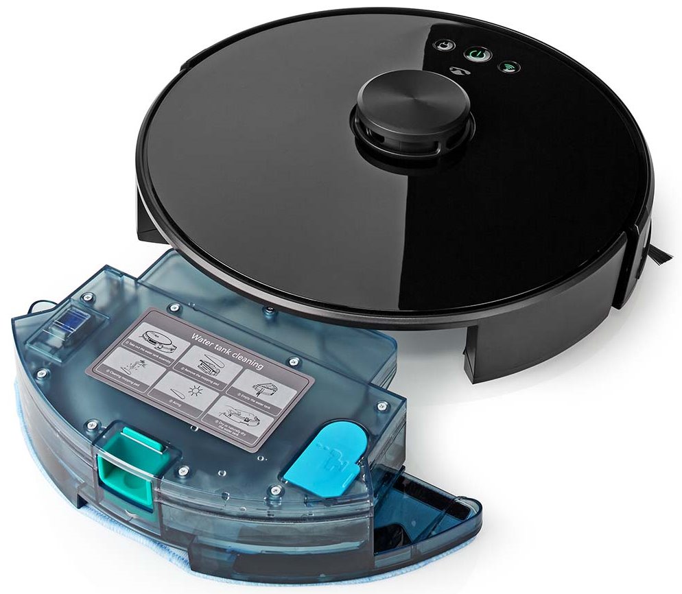 NEDIS robotický vysavač/ laserová navigace/ Wi-Fi/ kapacita sběrné nádrže 0,6 l/ provozní doba 120 min/ Android/ iOS