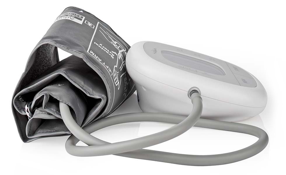 NEDIS tlakoměr na paži/ LCD dsplej/ bílý