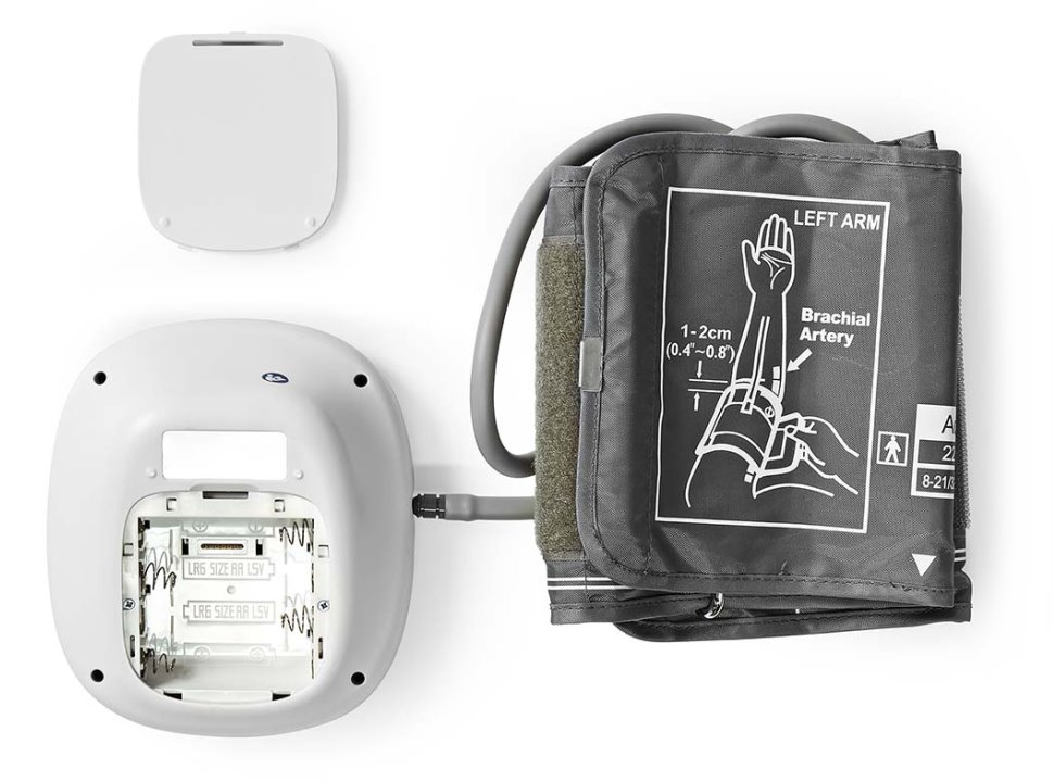 NEDIS tlakoměr na paži/ LCD dsplej/ bílý