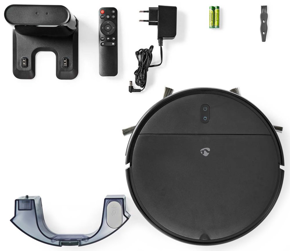 NEDIS robotický vysavač/ Wi-Fi/ kapacita sběrné nádrže 0,2 l/ provozní doba 90 min/ Android/ iOS