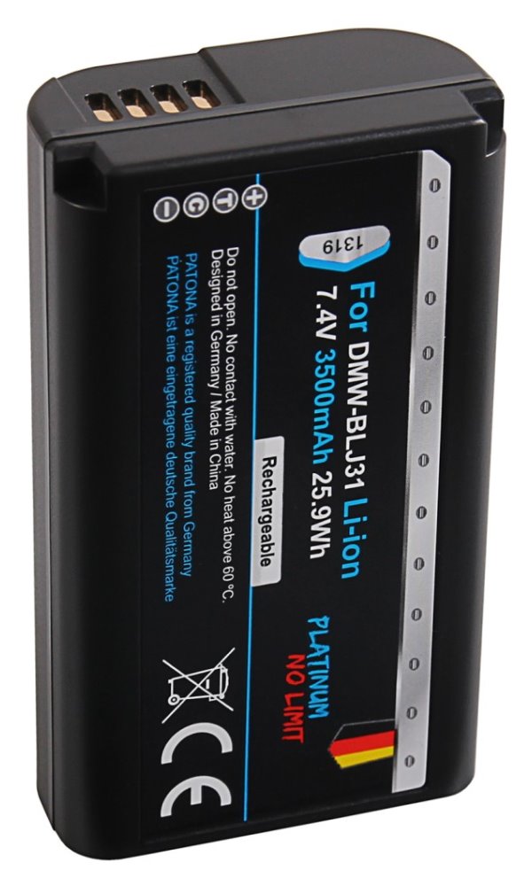 PATONA baterie pro foto Panasonic DMW-BLJ31 3500mAh Li-Ion Platinum DC-S1