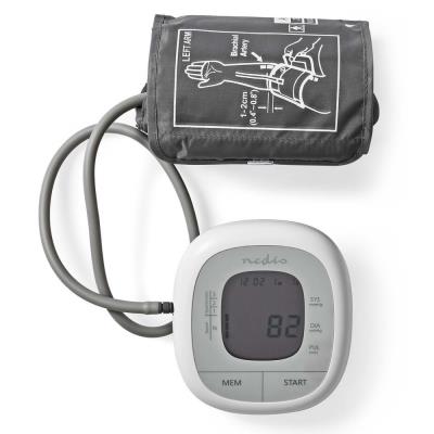 NEDIS tlakoměr na paži/ LCD dsplej/ bílý