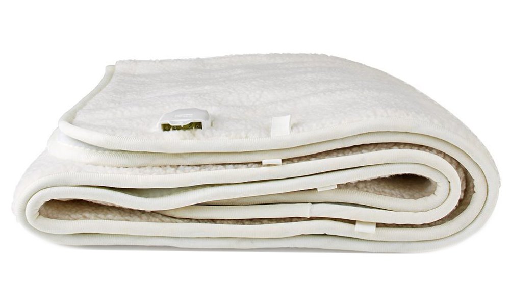 NEDIS elektrická deka/ 1 osoba/ 150 x 80 cm/ 3 nastavení teploty/ ochrana proti přehřátí/ Polyester/ Syntetická vlna