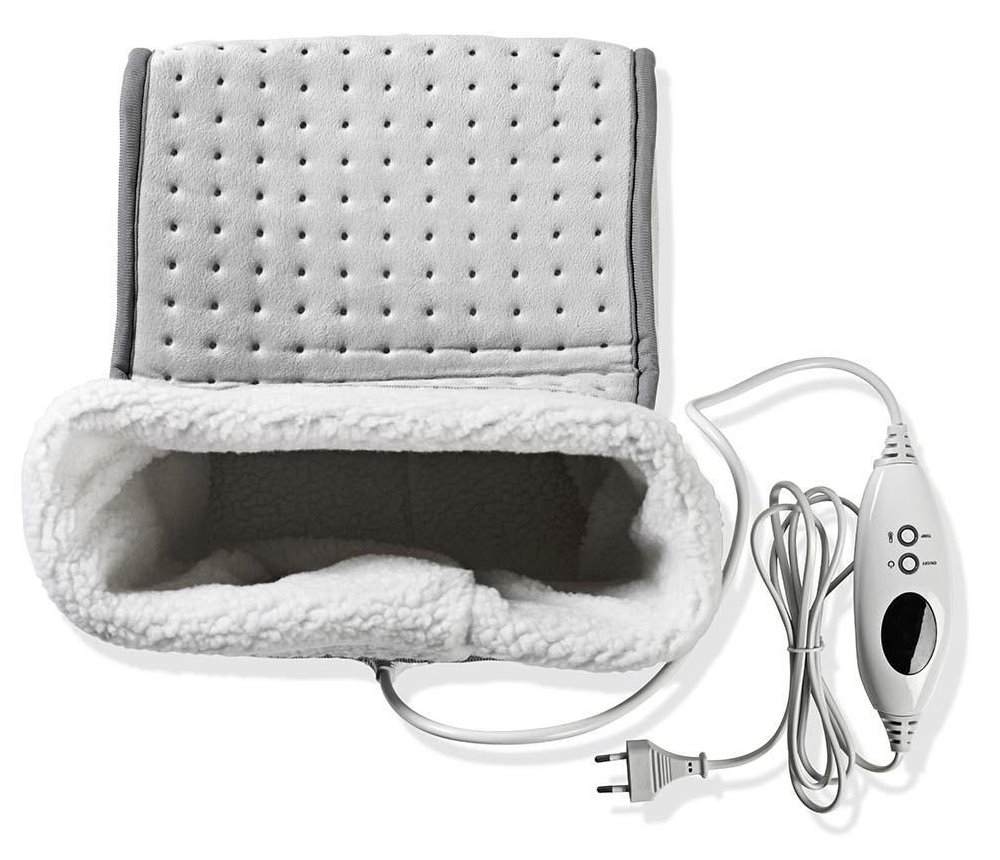 NEDIS ohřívač nohou/ 6 nastavení teploty/ časovač vypnutí/ ochrana proti přehřátí/ šedý