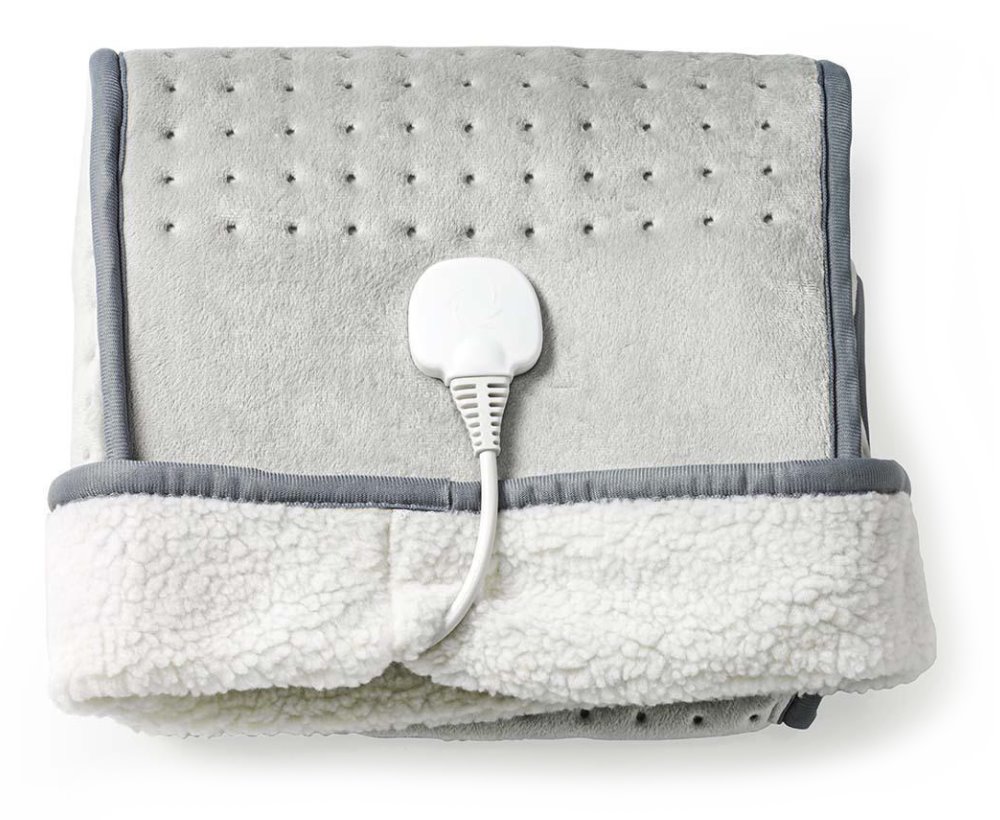 NEDIS ohřívač nohou/ 6 nastavení teploty/ časovač vypnutí/ ochrana proti přehřátí/ šedý