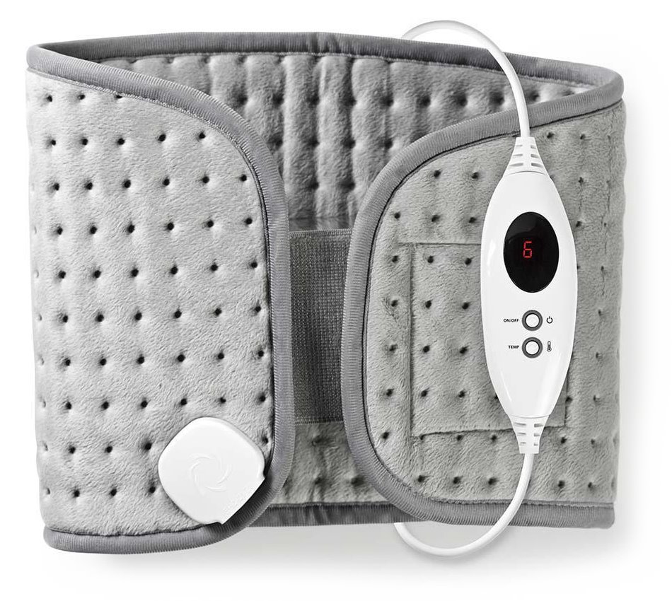 NEDIS elektrická poduška na břicho a záda/ 69 x 28 cm/ 6 nastavení teploty/ ochrana proti přehřátí