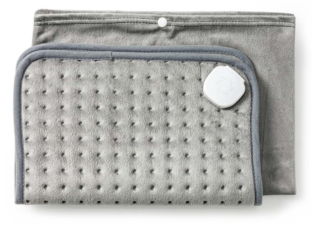 NEDIS elektrická poduška na břicho a záda/ 43 x 32 cm/ 6 nastavení teploty/ ochrana proti přehřátí