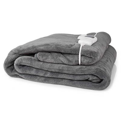 NEDIS elektrická deka/ 2 osoby/ 200 x 180 cm/ 9 nastavení teploty/ ochrana proti přehřátí/ dig. ovládání/ Coral Fleece
