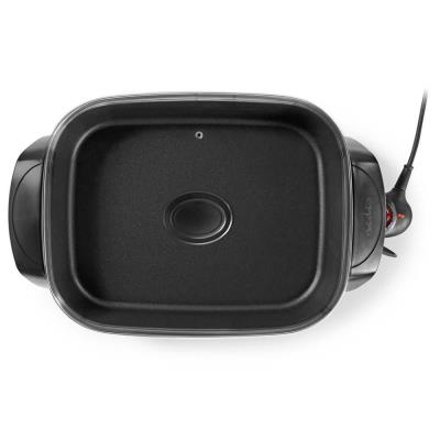 NEDIS elektrická pánev na smažení/ průměr 40 cm/ silné tělo z litého hliníku/ černá