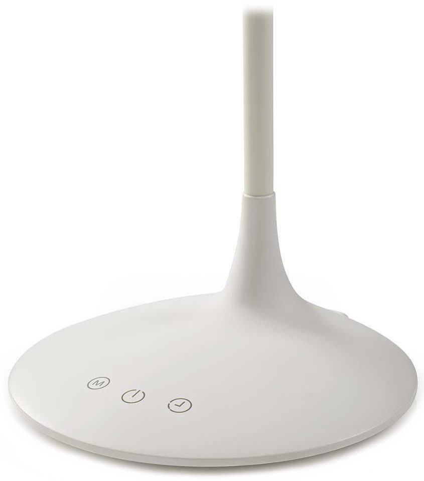 NEDIS LED lampička/ dobíjecí/ 5VDC/ dotykové funkce/ přirozená, studená, teplá bílá/ stmívatelná/ 280 lm/ bílá