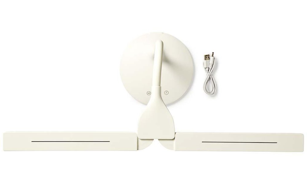 NEDIS LED lampička/ dobíjecí/ 5VDC/ dotykové funkce/ přirozená, studená, teplá bílá/ stmívatelná/ 280 lm/ bílá