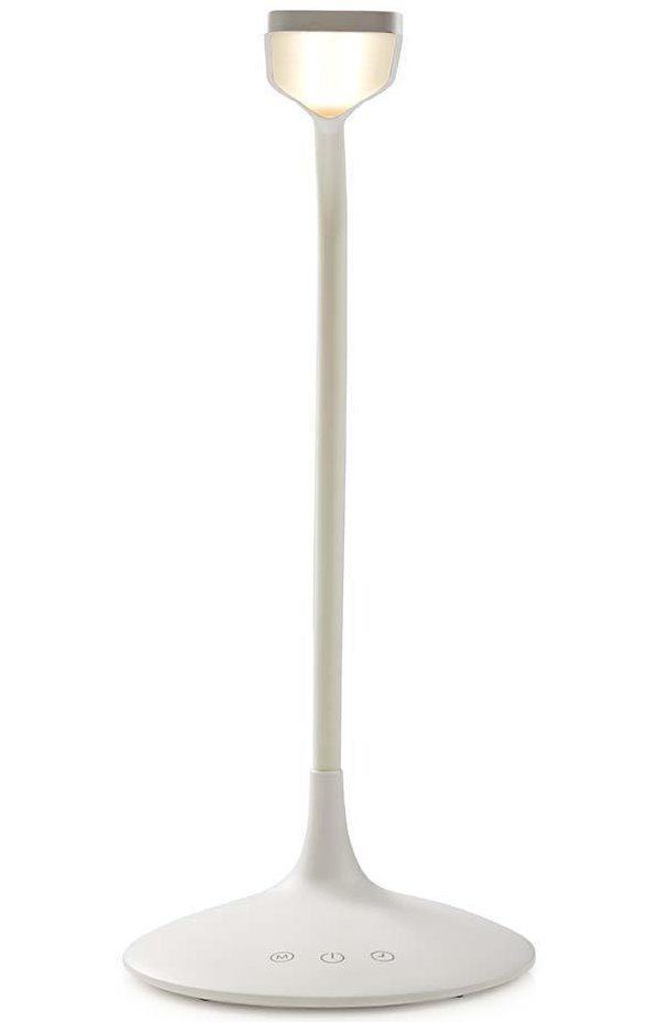 NEDIS LED lampička/ dobíjecí/ 5VDC/ dotykové funkce/ přirozená, studená, teplá bílá/ stmívatelná/ 250 lm/ bílá