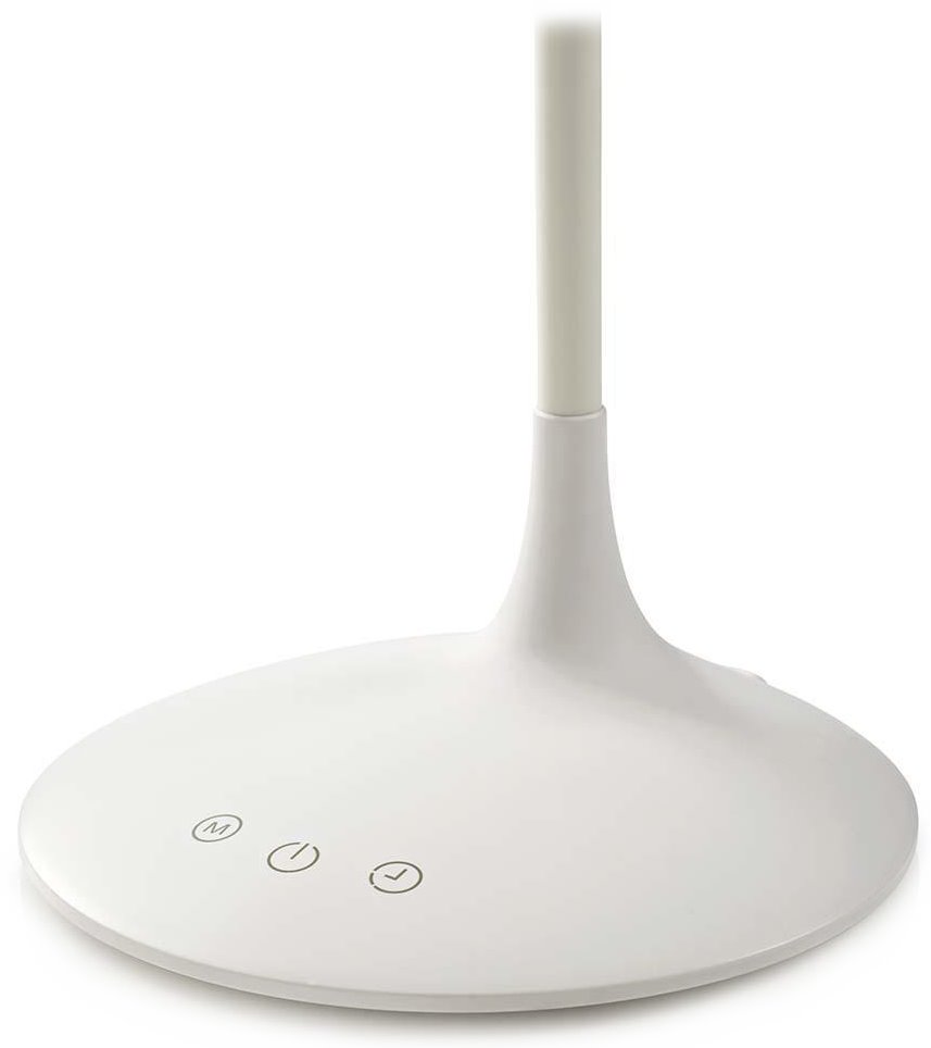 NEDIS LED lampička/ dobíjecí/ 5VDC/ dotykové funkce/ přirozená, studená, teplá bílá/ stmívatelná/ 250 lm/ bílá
