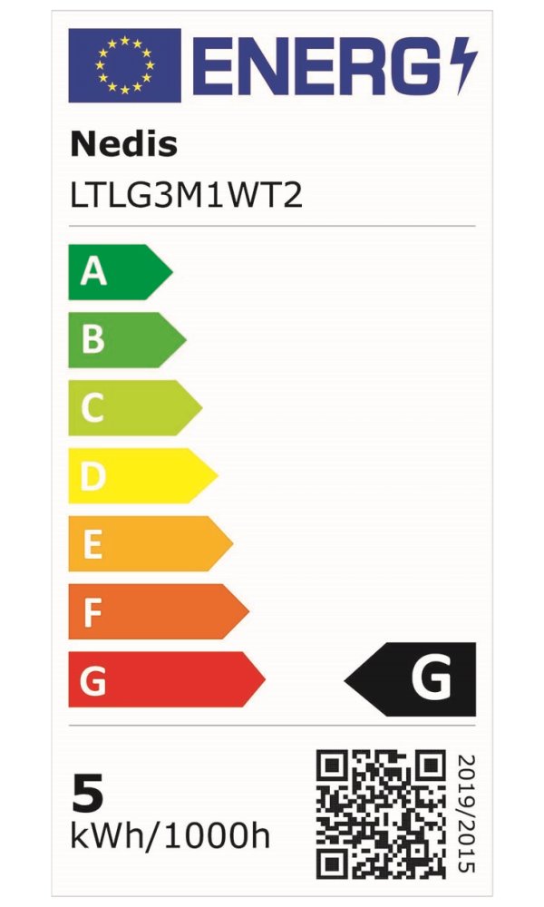 NEDIS LED lampička/ dobíjecí/ 5VDC/ dotykové funkce/ přirozená, studená, teplá bílá/ stmívatelná/ 250 lm/ bílá