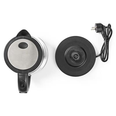 NEDIS rychlovarná konvice KAWK320EGS/ objem 1,7 l/ otáčení o 360°/ spotřeba 2200 W/ sklo/ transparentní