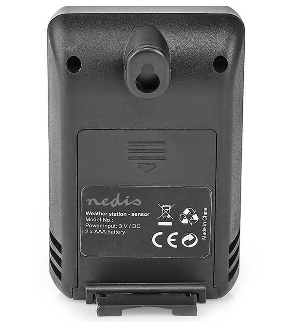 NEDIS meteostanice WEST201G/ vnitřní a venkovní/ digitální/ bezdrátový senzoru počasí/ předpověď počasí/ čas/ LCD/ budík