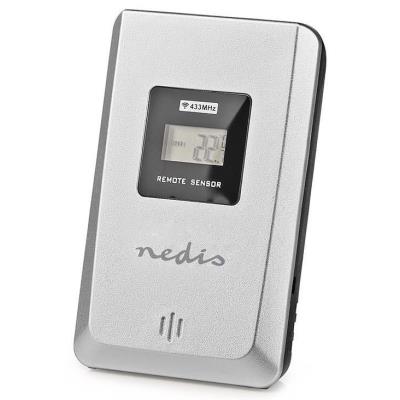 NEDIS meteostanice WEST201G/ vnitřní a venkovní/ digitální/ bezdrátový senzoru počasí/ předpověď počasí/ čas/ LCD/ budík