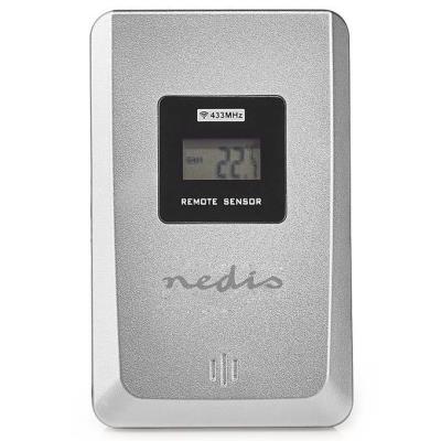 NEDIS meteostanice WEST201G/ vnitřní a venkovní/ digitální/ bezdrátový senzoru počasí/ předpověď počasí/ čas/ LCD/ budík