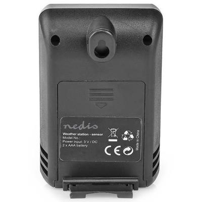 NEDIS meteostanice WEST201G/ vnitřní a venkovní/ digitální/ bezdrátový senzoru počasí/ předpověď počasí/ čas/ LCD/ budík