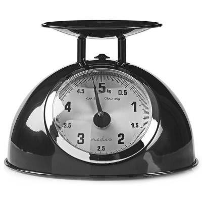 NEDIS kuchyňská váha/ analogová/ vyjímatelná mísa/ nerezová ocel/ černá