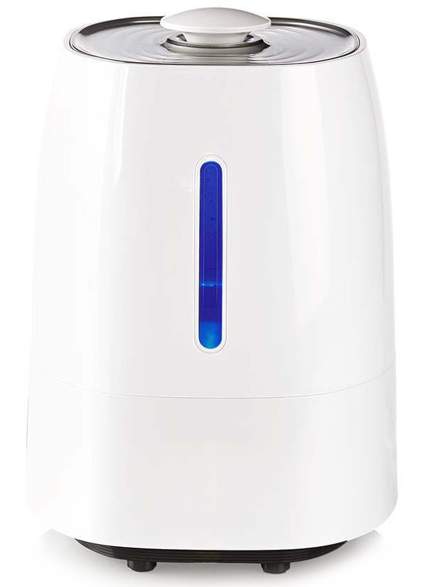 NEDIS zvlhčovač vzduchu/ spotřeba 110 W/ s chladnou a teplou mlhou/ objem 5,5 l/ vlhkoměr/ časovač/ až do: 50 m2/ bílo-š