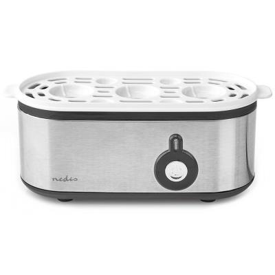 NEDIS vařič vajec/ pro 3 vejce/ odměrka/ hliník/ černý